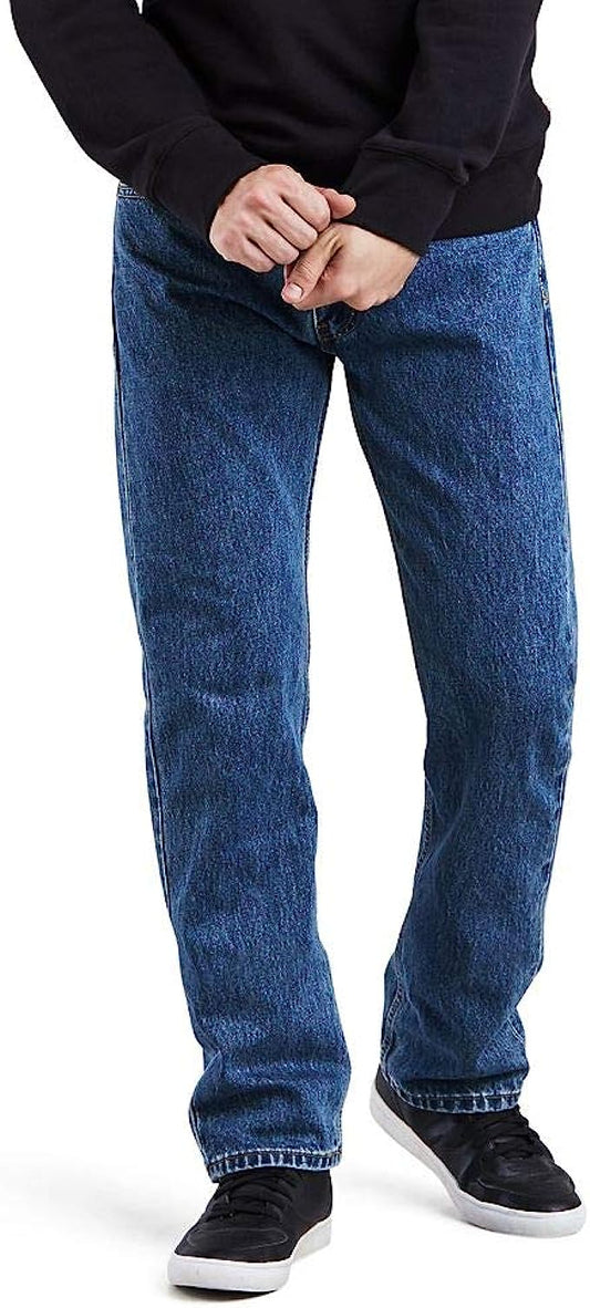 Levi's Men's 505 Regular Fit Jeans (Also Available in Big & Tall) Standard 34W x 30L Medium Stonewash