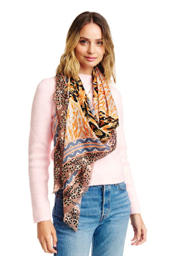 Multi Color Light Weight Oblong Scarf