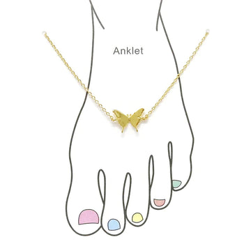 Butterfly Gold Dipped Anklet