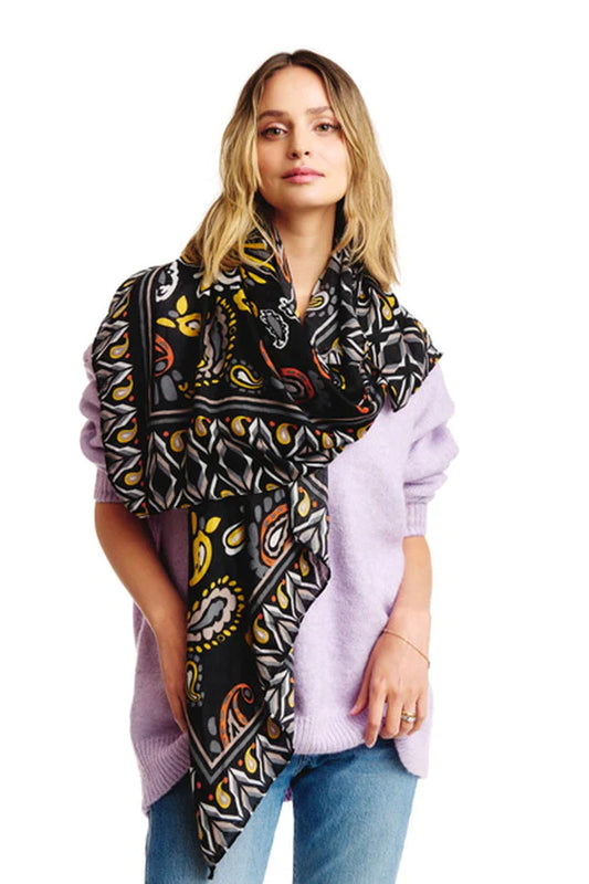 Paisley Print Light Weight Oblong Scarf