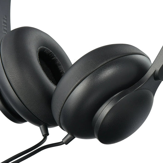 onn. Wired on-Ear Headphones, Black (New)