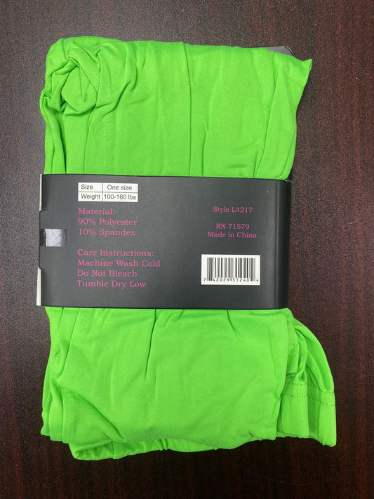 Green/Blue/PinkFashion Leggings Fleece Pants ,4 in pack