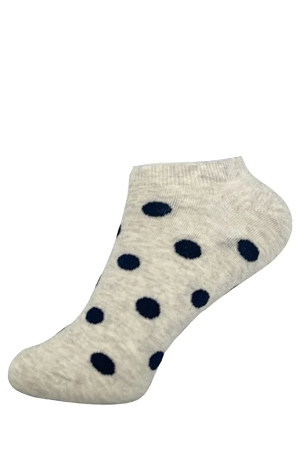 Polka Dot Print Cotton Short Socks