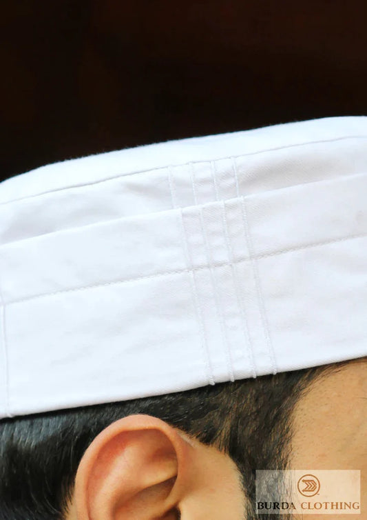 FOLDED KUFI WHITE