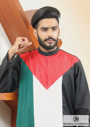 PALESTINE FLAG PREMIUM SHORT KURTA