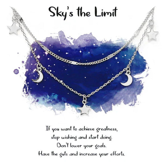 Tell Your Story: SKY'S THE LIMIT Simple Layered Chain Necklace
