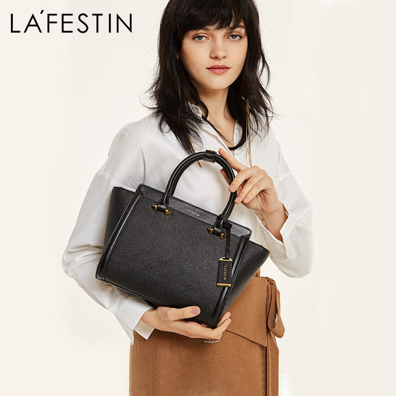 LA FESTIN Famous Handbag Women Designer 2022 New Fashion Trapeze Shoulder Luxury Totes Bags Multifunction Brands Bolsa Crossbody