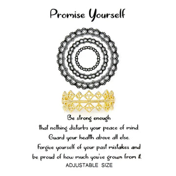 Tell Your Story: PROMISE YOURSELF Adjustable Ring