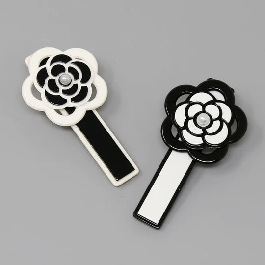 Camelia Flower Detail Hair Clip Set