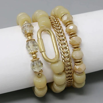 Natural Stone Beaded Bracelet Set