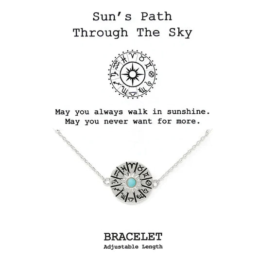Tell Your Story: SUN'S PATH THROUGH THE SKY Delicate Chain Bracelet