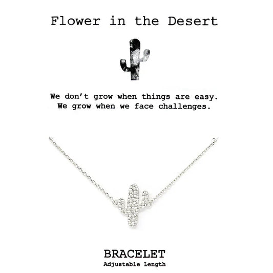 Tell Your Story: FLOWER IN THE DESERT Delicate Chain Bracelet