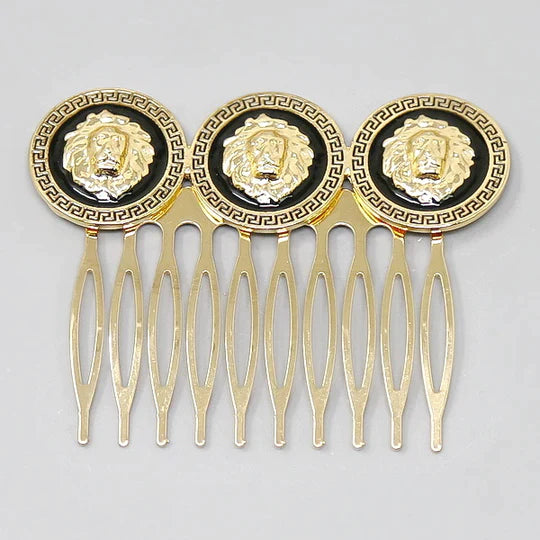 Lion Head Fashion Hair Comb